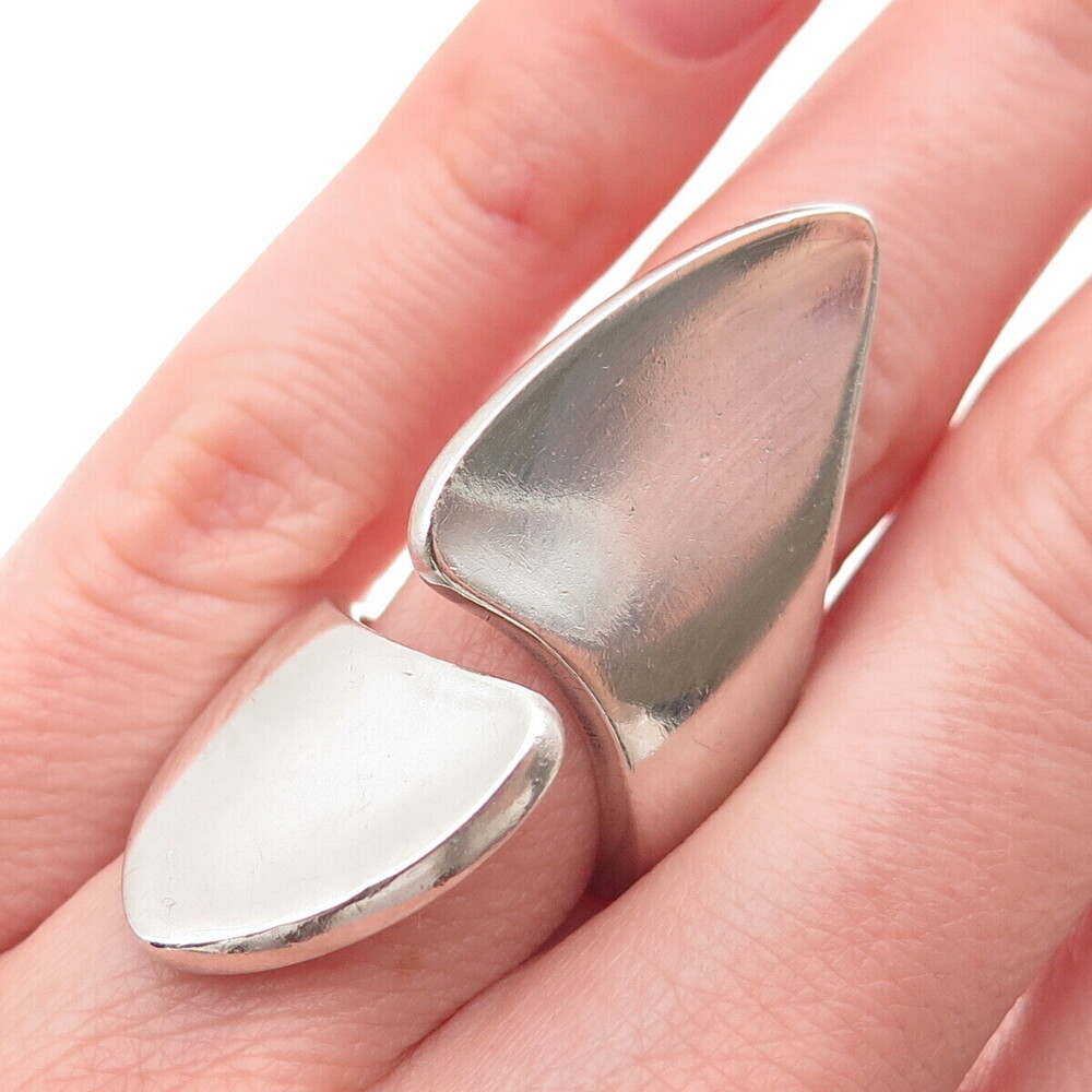 Georg Jensen 925S Sterling Silver Vintage Denmark Adjustable Ring Size 4.5 #163